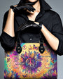 Every Little Thing Is Gonna Be Alright Peace Sign Flower Hippie Leather Bag _9_ kDeEc