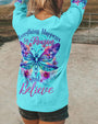 Everything Happens for a Reason Just Believe Dragonfly and Flower Design AOP Shirts _9_ BohBz