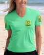Everything Happens for a Reason Just Believe Green Frog Peace Sign Hippie AOP Shirts _2_ W0ZbB