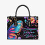 Everything Happens for a Reason just Believe Colorful Butterfly Hippie Leather Bag _6_ QPRds