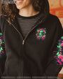 Figure Me Out Im a Special Kind of Twisted Skull Girl Dark Floral Gothic AOP Shirts _10_ sqtvl