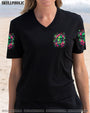 Figure Me Out Im a Special Kind of Twisted Skull Girl Dark Floral Gothic AOP Shirts _4_ c3Z5Y