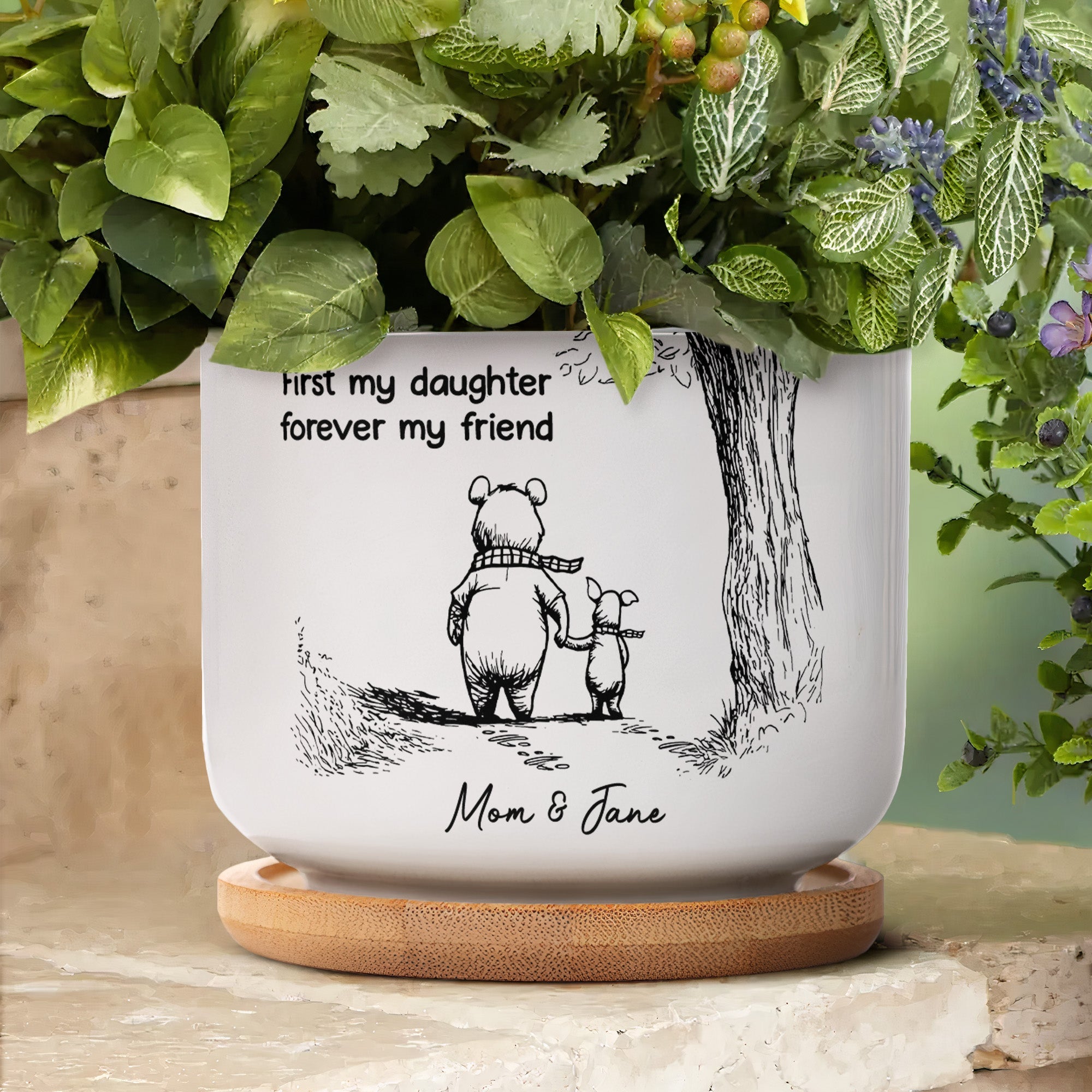 First_My_Daughter_Forever_My_Friend_Gift_For_Daughter_Niece_Personalized_Plant_Pot_4