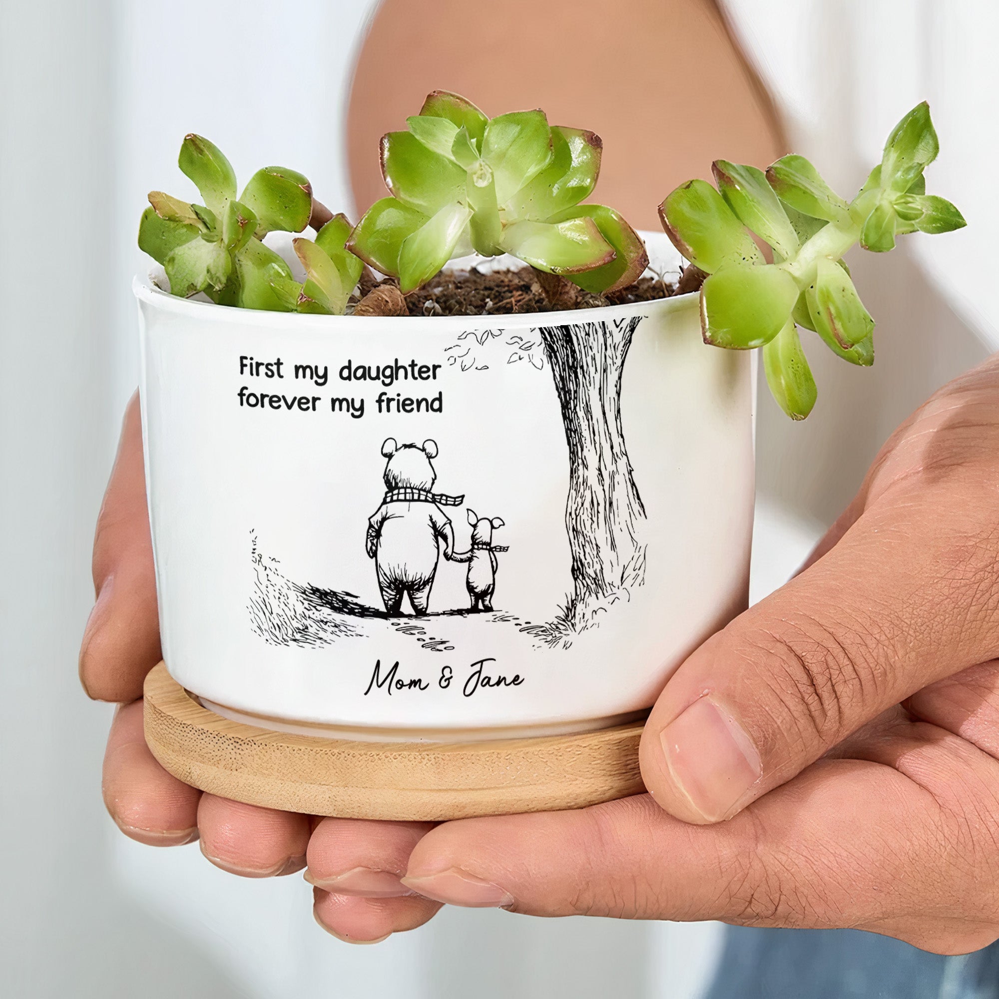First_My_Daughter_Forever_My_Friend_Gift_For_Daughter_Niece_Personalized_Plant_Pot_5