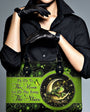 Fly Me to the Moon Let Me Play Among the Stars Celestial Moon Frog Hippie Leather Bag _10_ kZh7S