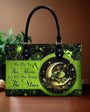 Fly Me to the Moon Let Me Play Among the Stars Celestial Moon Frog Hippie Leather Bag _1_ qqdaT