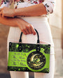 Fly Me to the Moon Let Me Play Among the Stars Celestial Moon Frog Hippie Leather Bag _2_ PmN88