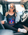 Free My Soul Rock and Roll Neon Vibrant Guitar Design for Women AOP Shirts _11_ 9qBwm