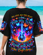 Free My Soul Rock and Roll Neon Vibrant Guitar Design for Women AOP Shirts _3_ WxLVV