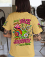 Go At Your Own Pace Hippie Snail Peaceful and Colorful AOP Shirts _1_ j4qkH