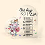 God Says I Am Name In Bible Verse Christian Gifts For Women Personalized Acrylic Plaque_4