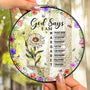 God Says I Am Name Letter In Bible Personalized Stained Glass Window Hanging Suncatcher_2