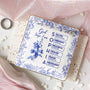 God Says I Am Name Letter In Bible Toile De Jouy Style Personalized Jewelry Dish_2