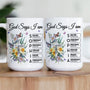 God Says I Am New Version Custom Birth Flower Name In Bible Personalized mug_3