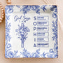 God_Says_I_Am_Name_Letter_In_Bible_Toile_De_Jouy_With_Faith_Symbol_Personalized_Jewelry_Dish_1