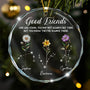Good Friends Are Like Stars Custom Birth Month _ Zodiac Star Sign Personalized Glass Ornament_1