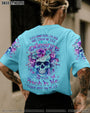Good Girl gone Bad The B in Me Came Out Purple Skull and Floral Graphic for Women AOP Shirts _9_ PUyV2