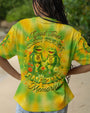 Good Times Crazy Friends Amazing Memories Yellow and Green Tie Dye for Women AOP Shirts _1_ KIpO8