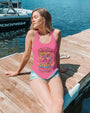 Good Times Crazy Friends Flamingo Fun and Colorful Summer Graphic Tee for Women AOP Shirts _12_ Ote5t