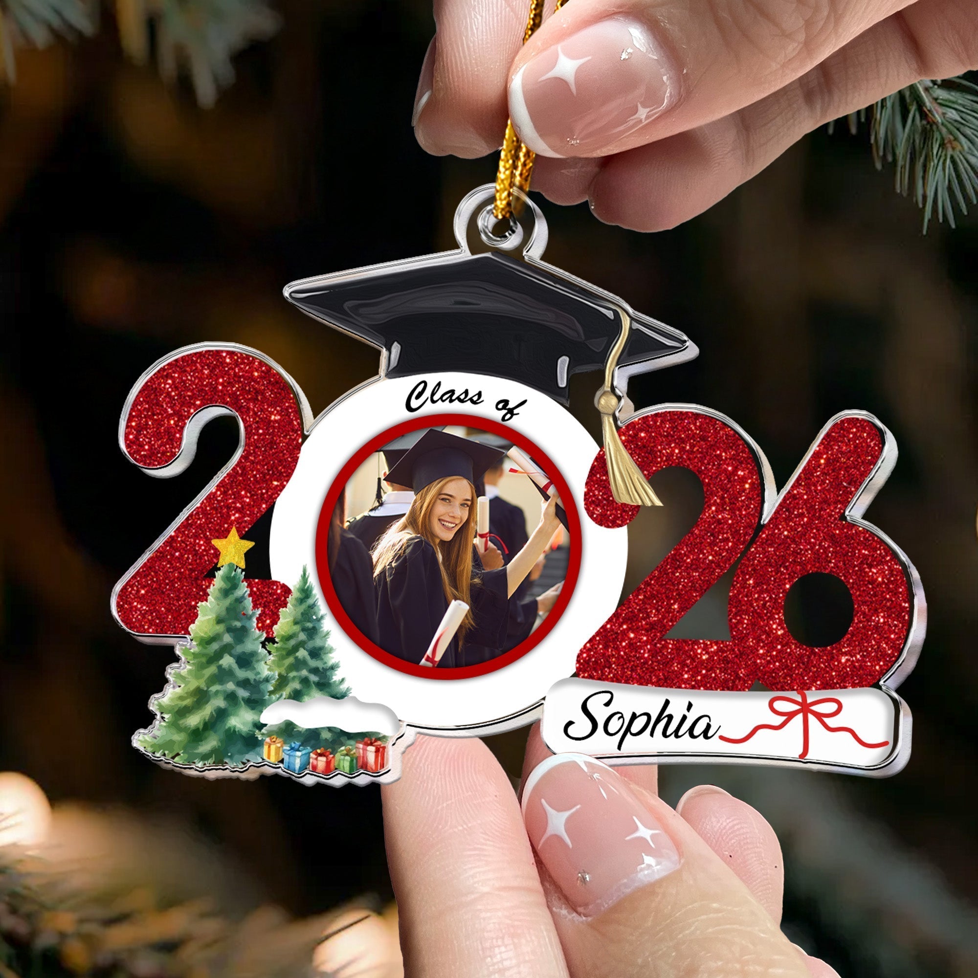 Graduation Ornament Class Of 2026 Personalized Acrylic Photo Ornament_2