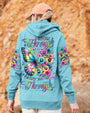 Grow Through What You Go Through Colorful Butterfly and Floral AOP Shirts _11_ TmOfd