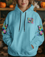 Grow Through What You Go Through Colorful Butterfly and Floral AOP Shirts _2_ ENMHU