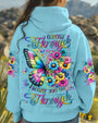 Grow Through What You Go Through Colorful Butterfly and Floral AOP Shirts _3_ VV5HV