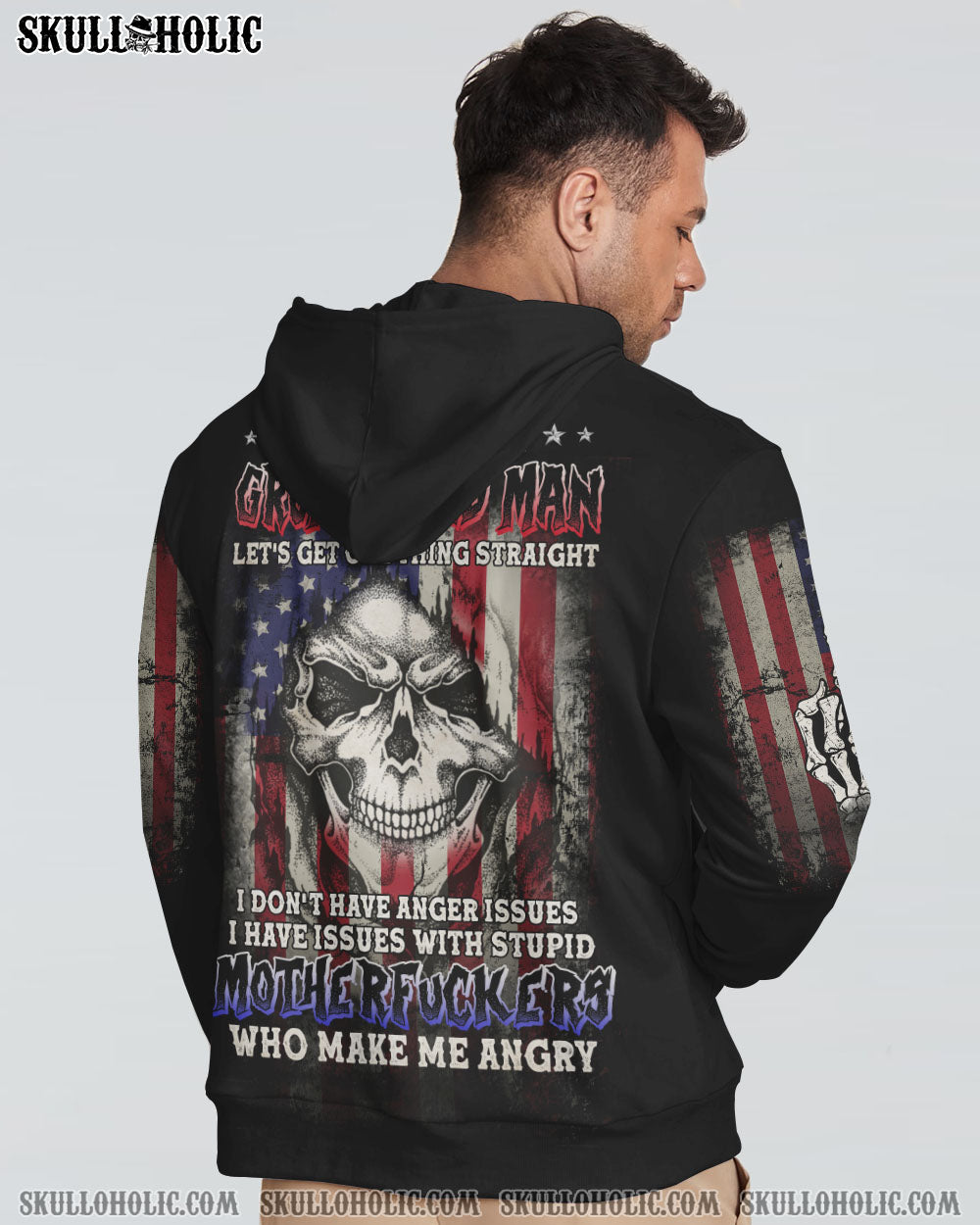Grumpy Old Man Mother F Grumpy Veteran Skull Graphic AOP Shirts _3_ y8NvA