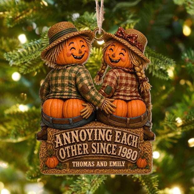 Annoying Each Other Since - Personalized Wood Ornament - Christmas Gift For Friends