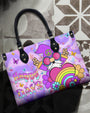 Happy Days Gnome Colorful Heart Hippie Leather Bag Gift for Women _9_ IWFR3