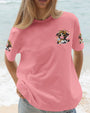 Heifer Be Tripping Funny Pink Cow Leopard Bow _26 Peace Sign AOP Shirts _13_ a8yHL