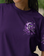 Hello Darkness My Old Friend Purple Owl Moon Rose Graphic Tee for Women AOP Shirts _2_ Ij2Xn