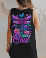 Hippie Soul Colorful Dragonfly and Flowers Graphic AOP Shirts _13_ lNxVt
