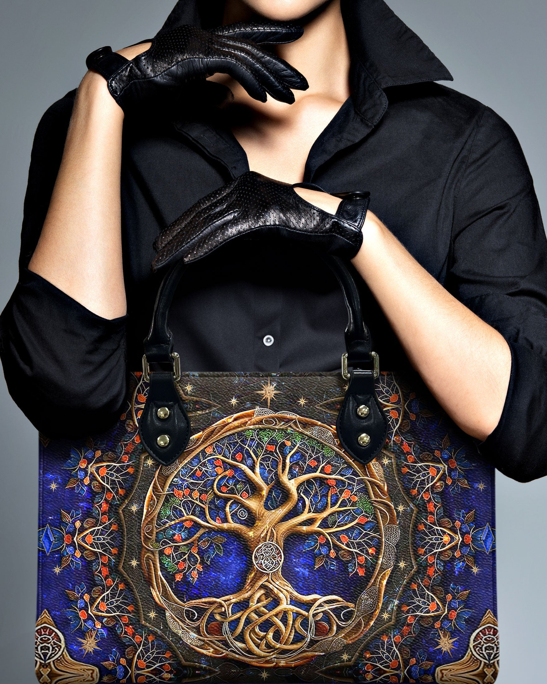 Hippie Soul Dragonfly Floral Hippie Leather Bag Gift for Women _10_ B9zzR