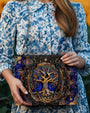 Hippie Soul Dragonfly Floral Hippie Leather Bag Gift for Women _11_ GoZfe