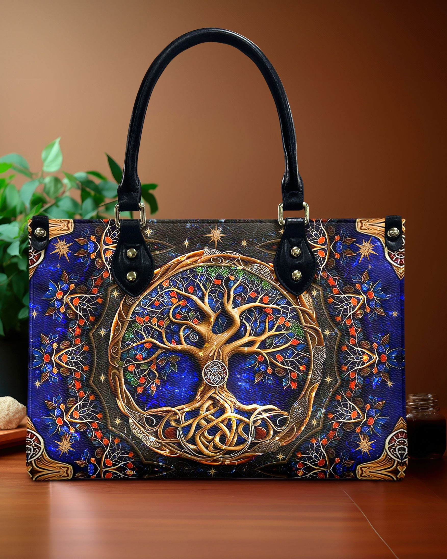 Hippie Soul Dragonfly Floral Hippie Leather Bag Gift for Women _8_ M7DNS