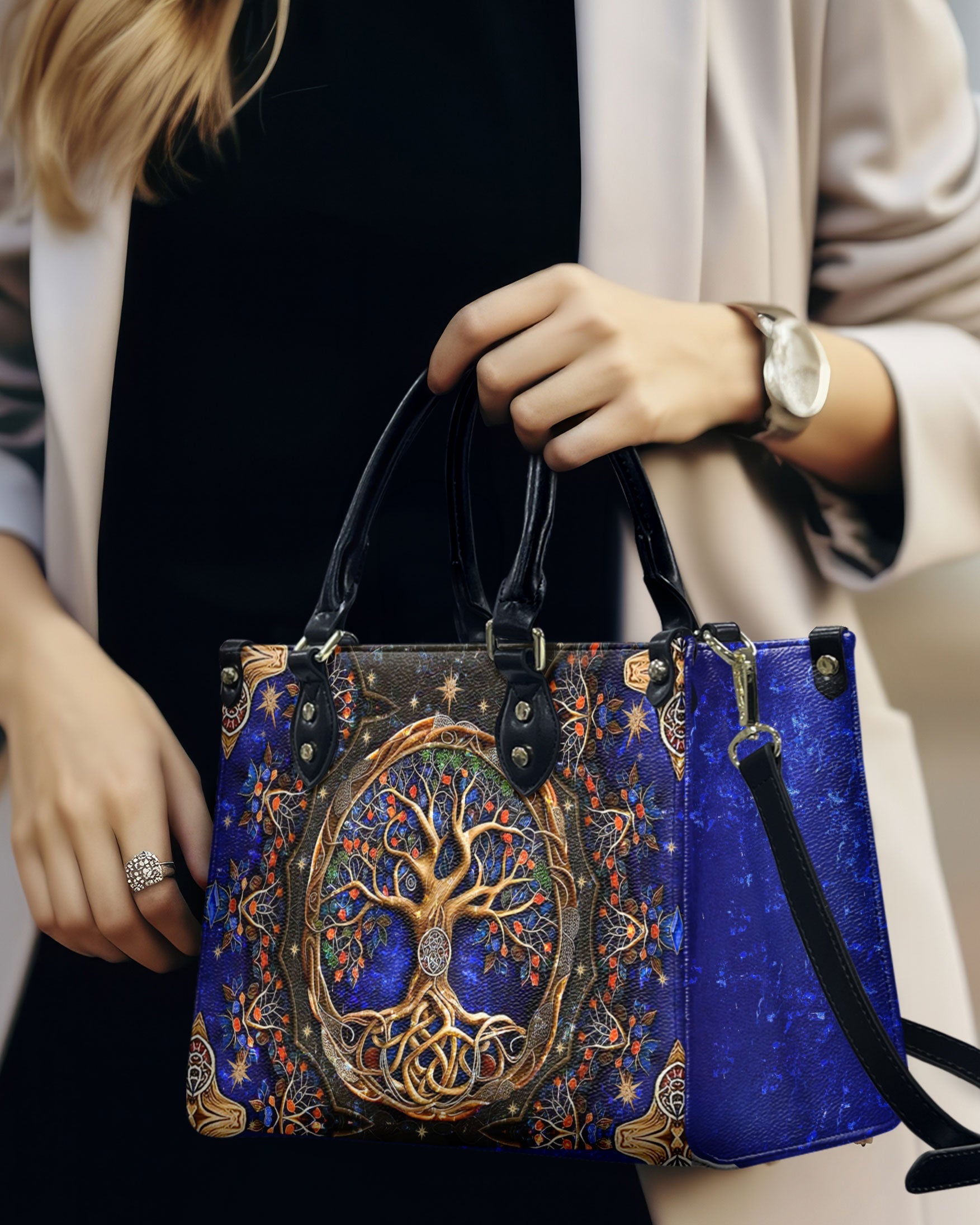 Hippie Soul Dragonfly Floral Hippie Leather Bag Gift for Women _9_ 3JzSu