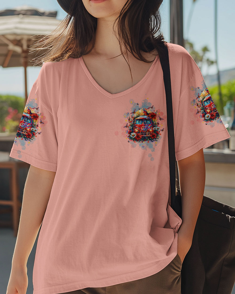 Hippie Soul Hippie Van Vintage VW Bus and Butterfly Graphic AOP Shirts _5_ HoVat