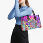 Hippie Soul Mushroom Tie Dye Psychedelic Colorful Peace Sign Hippie Leather Bag _5_ jJ7tD