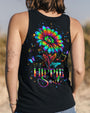 Hippie Soul Music Sunflower and Peace Symbol Graphic AOP Shirts _7_ d10PJ