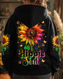 Hippie Soul Neon Psychedelic Sunflower with Peace Sign Boho Graphic AOP Shirts _3_ KBi19