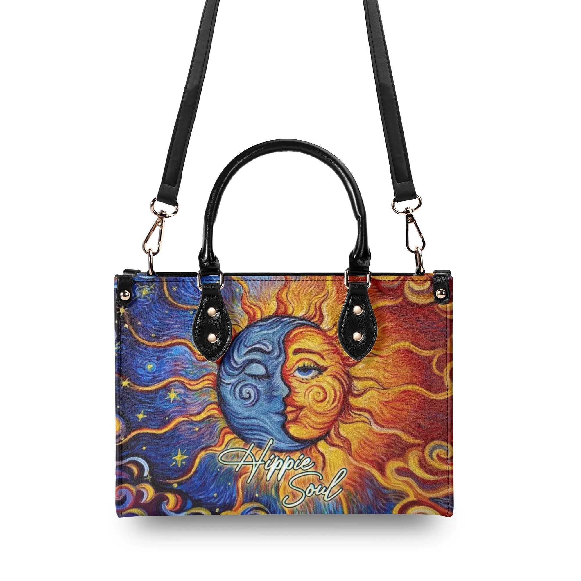 Hippie Soul Sun and Moon Celestial Hippie Leather Bag Gift for Women _10_ JI3hv