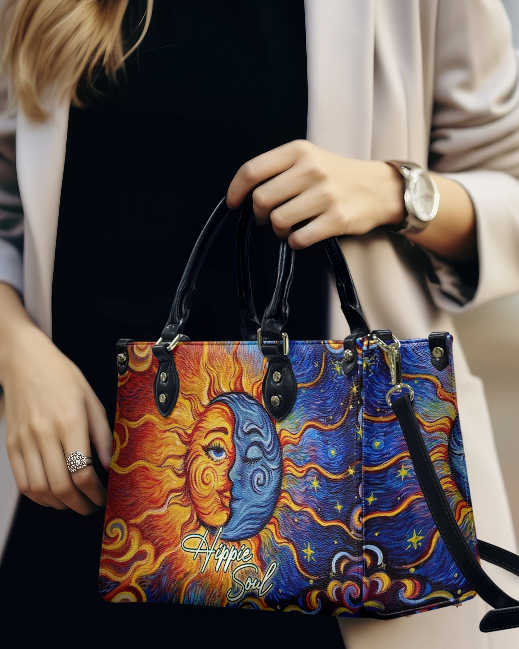 Hippie Soul Sun and Moon Celestial Hippie Leather Bag Gift for Women _2_ zmG1u
