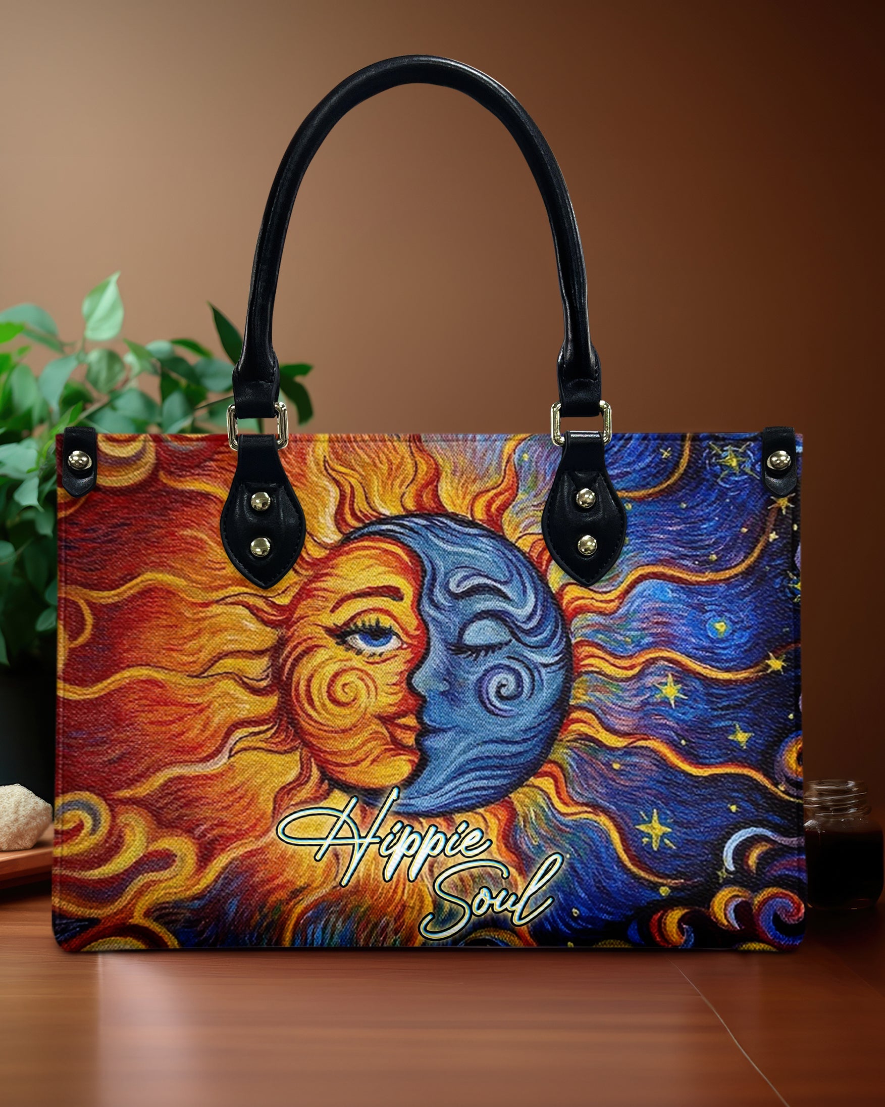 Hippie Soul Sun and Moon Celestial Hippie Leather Bag Gift for Women _4_ Hrf9E