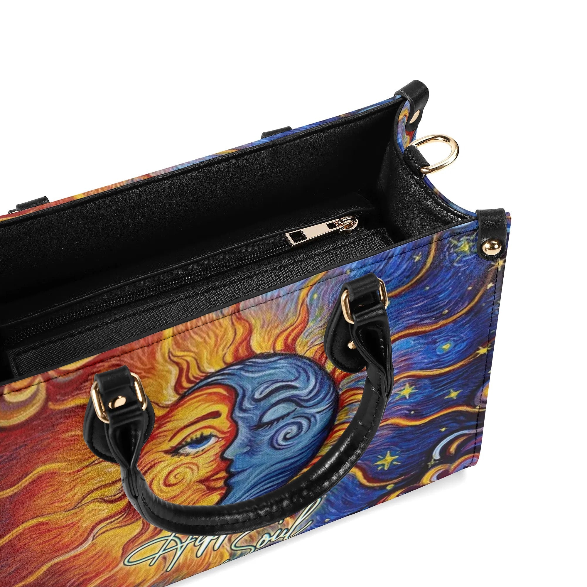 Hippie Soul Sun and Moon Celestial Hippie Leather Bag Gift for Women _7_ gRCgJ
