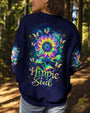 Hippie Soul Sunflower Trippy Psychedelic Butterfly Graphic AOP Shirts _10_ aiJb2