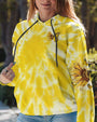 Hippie Soul Yellow Tie Dye Peace Signs and Sunflower Butterfly AOP Shirts _13_ fvNy1