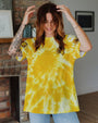 Hippie Soul Yellow Tie Dye Peace Signs and Sunflower Butterfly AOP Shirts _9_ WhwnH