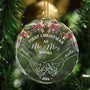 Holding Hands First Christmas Couple   Personalized Circle Glass Ornament NV999 CLA225 MK2