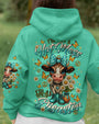 Hot Mess Im A Spicy Disaster Cow Design with Butterflies _26 Daisies AOP Shirts _1_ ZBi8T
